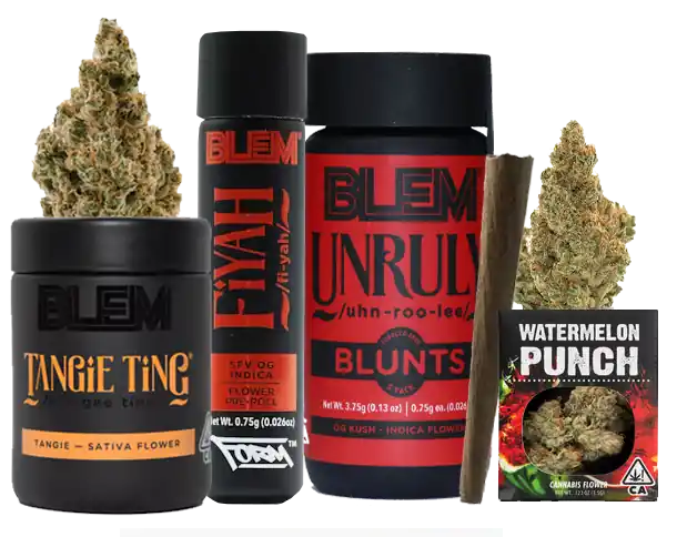 BLEM cannabis product collection