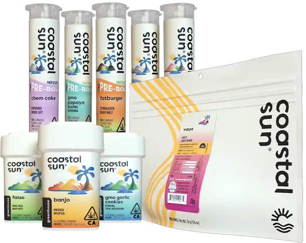 COASTAL SUN cannabis product collection
